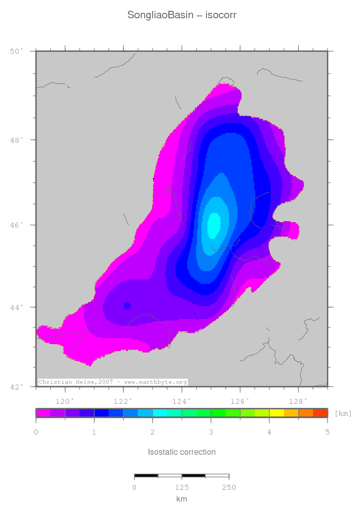 Songliao Basin location map