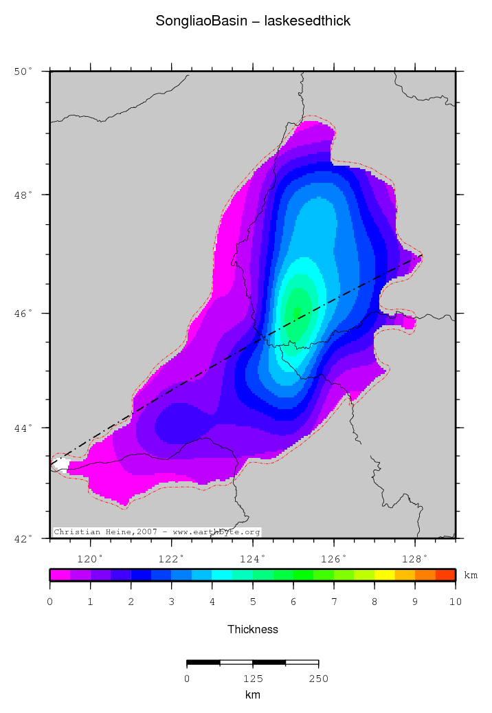 Songliao Basin location map