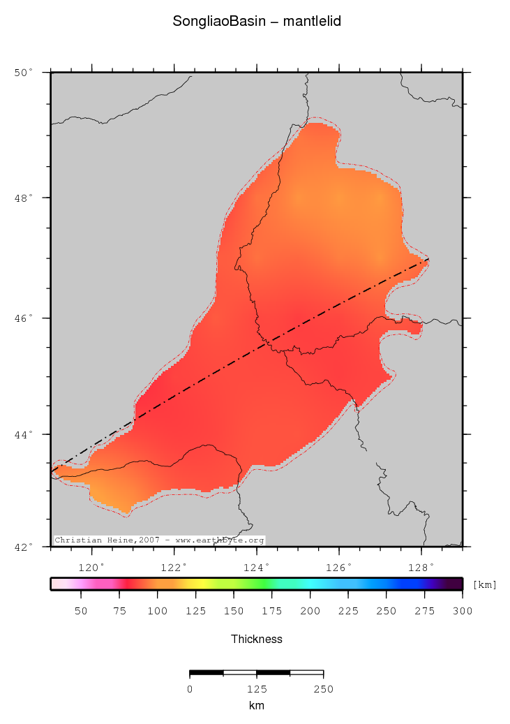 Songliao Basin location map