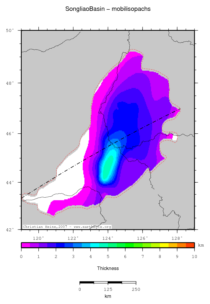 Songliao Basin location map