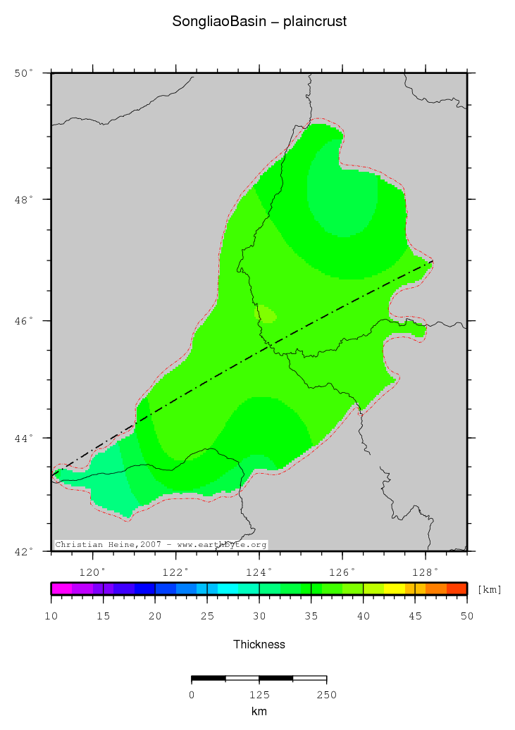 Songliao Basin location map