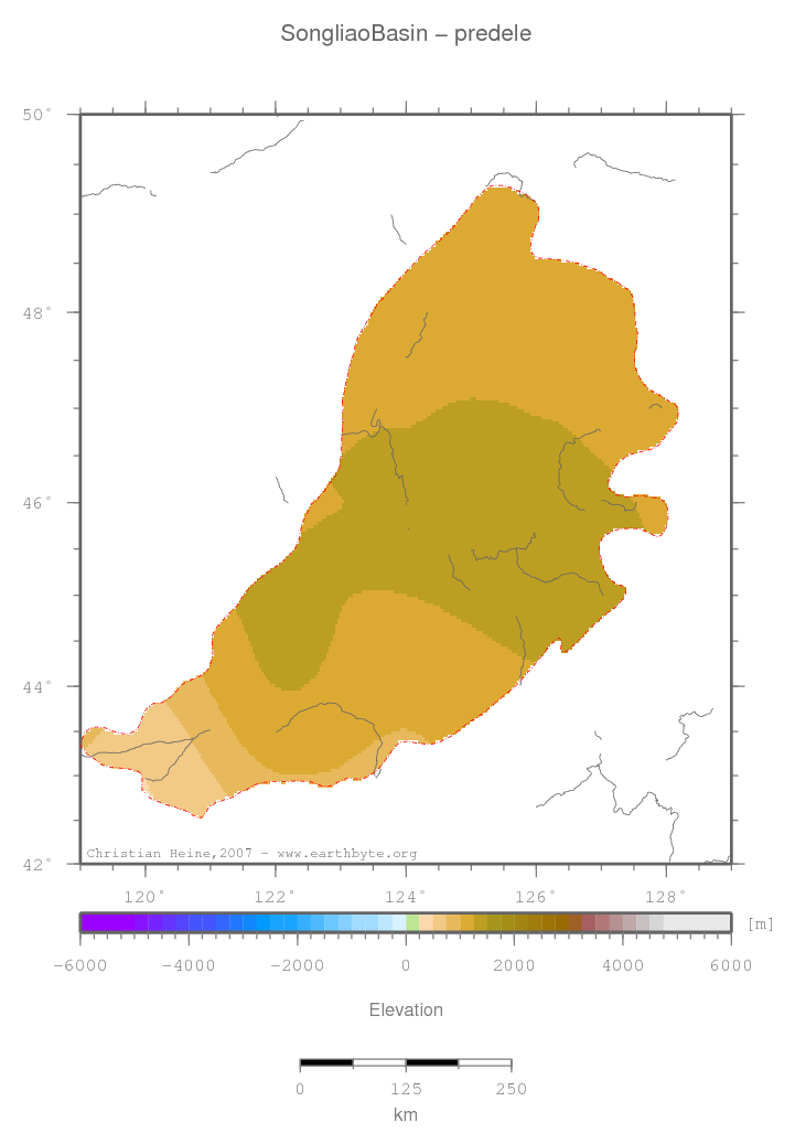 Songliao Basin location map