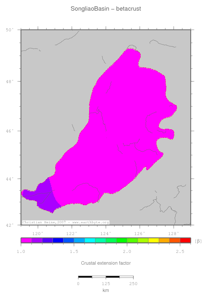 Songliao Basin location map