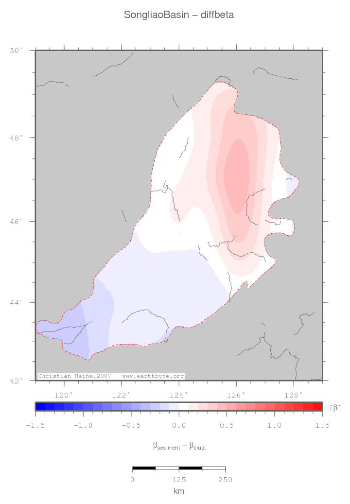 Songliao Basin location map