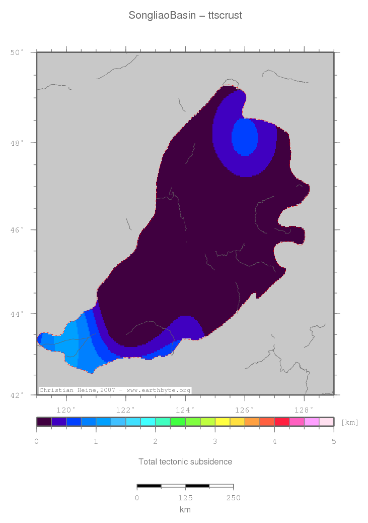 Songliao Basin location map