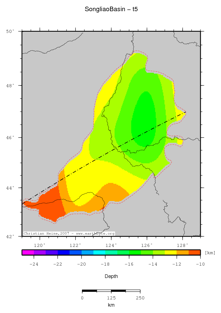 Songliao Basin location map