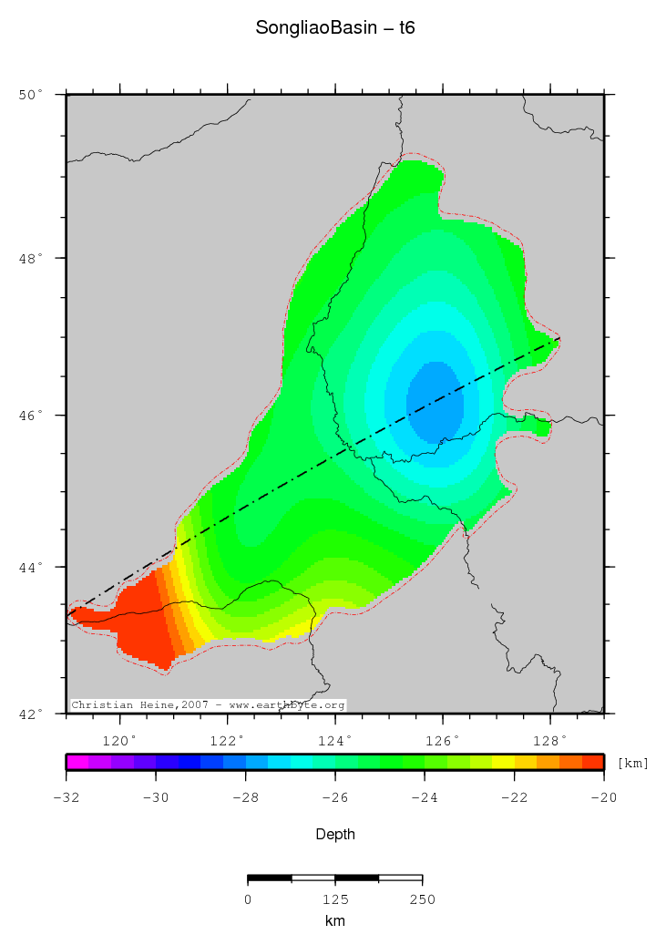 Songliao Basin location map