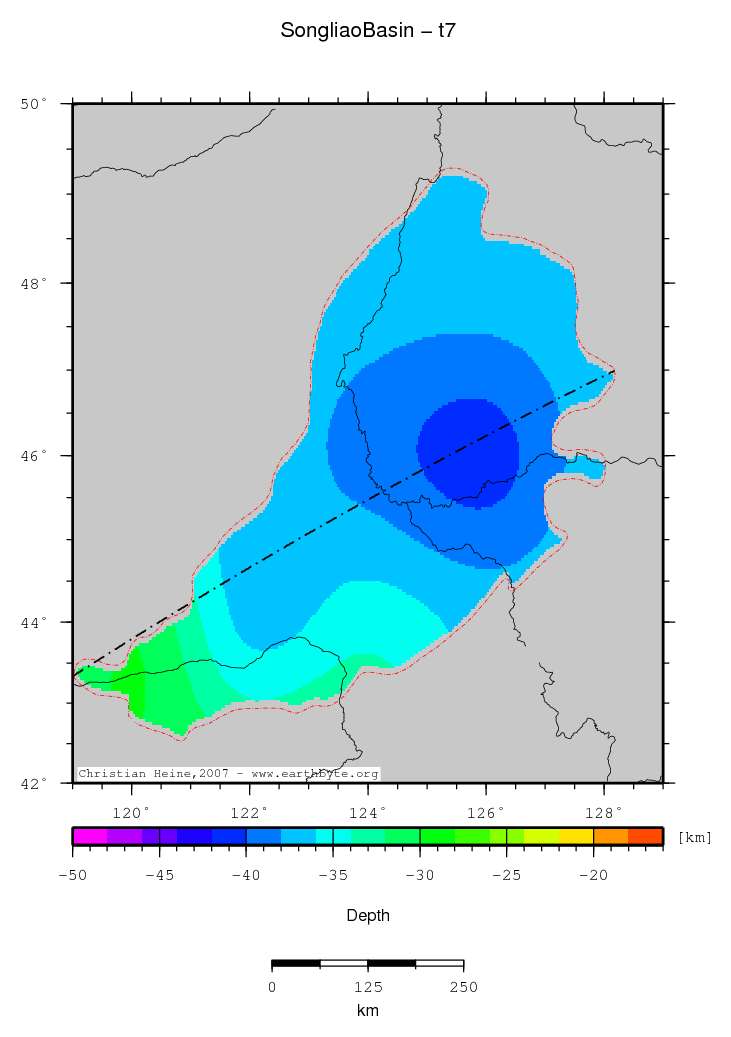 Songliao Basin location map