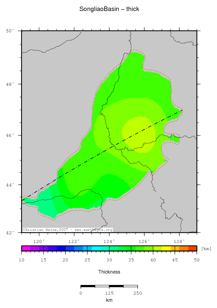 Songliao Basin location map