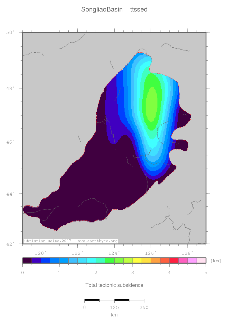 Songliao Basin location map