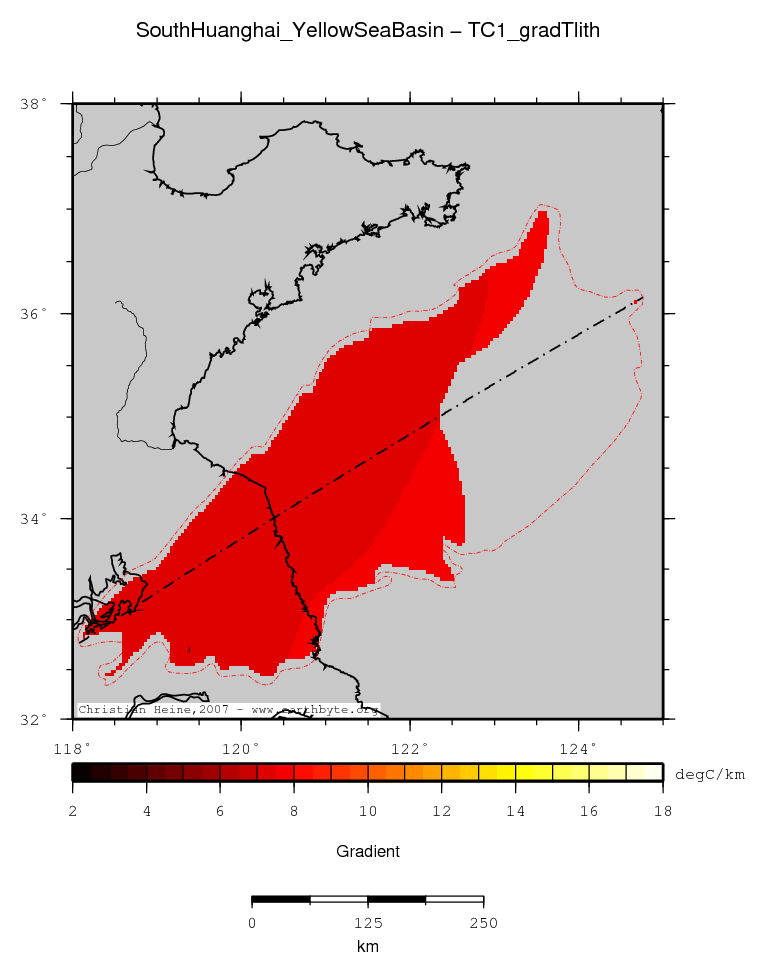 South Huanghai (Yellow Sea) Basin location map