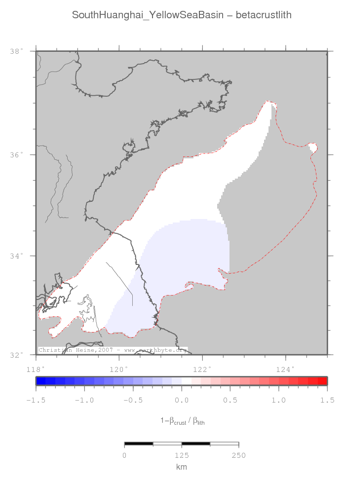 South Huanghai (Yellow Sea) Basin location map