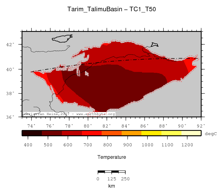 Tarim (Talimu) Basin location map