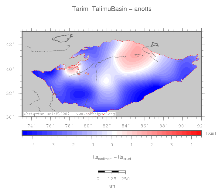 Tarim (Talimu) Basin location map