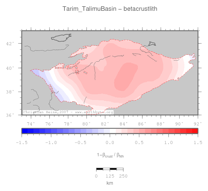 Tarim (Talimu) Basin location map