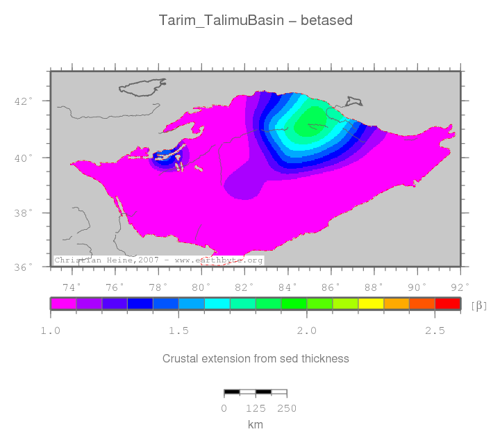 Tarim (Talimu) Basin location map