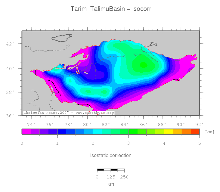 Tarim (Talimu) Basin location map