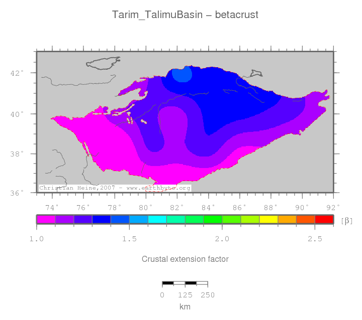 Tarim (Talimu) Basin location map