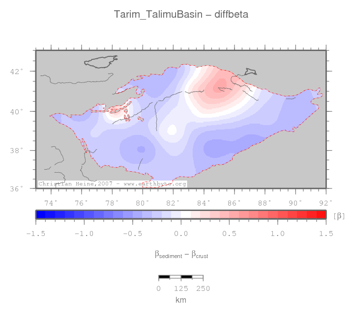 Tarim (Talimu) Basin location map