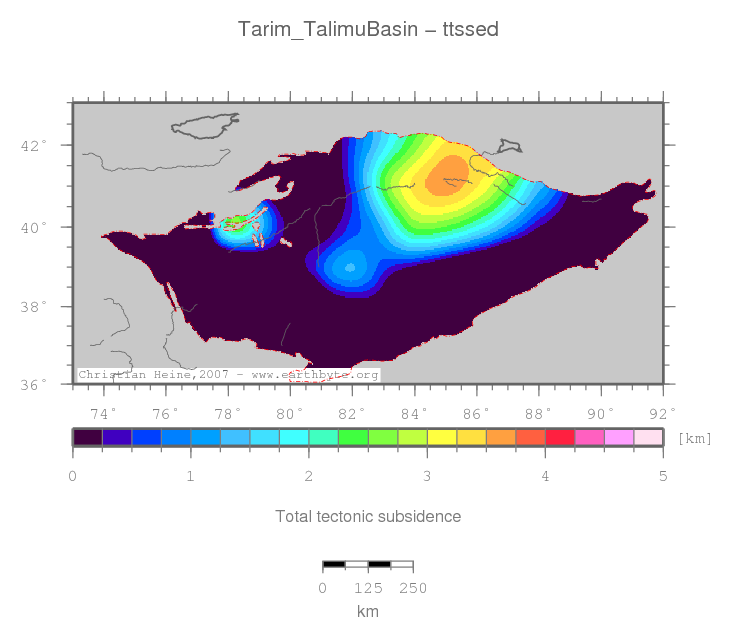 Tarim (Talimu) Basin location map