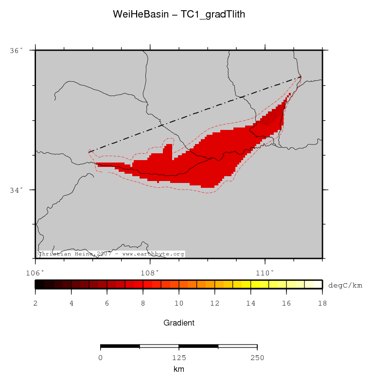 Wei He Basin location map