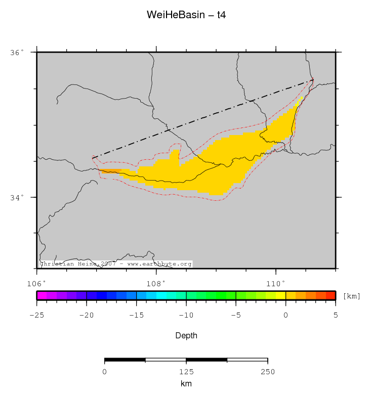 Wei He Basin location map