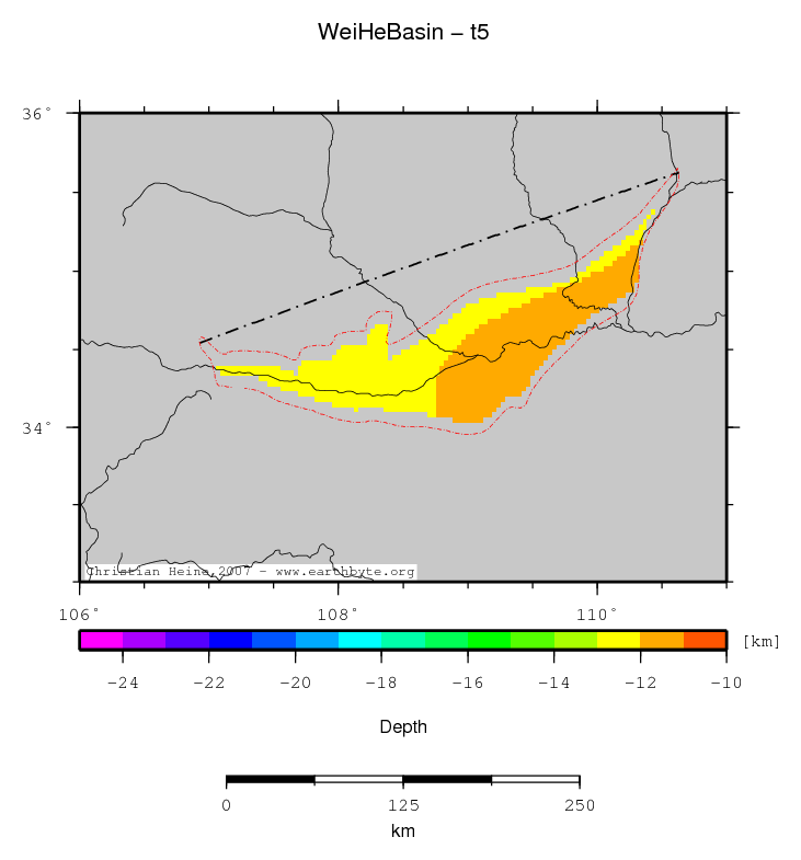 Wei He Basin location map