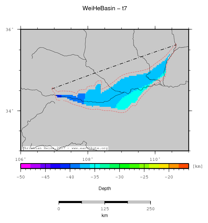 Wei He Basin location map