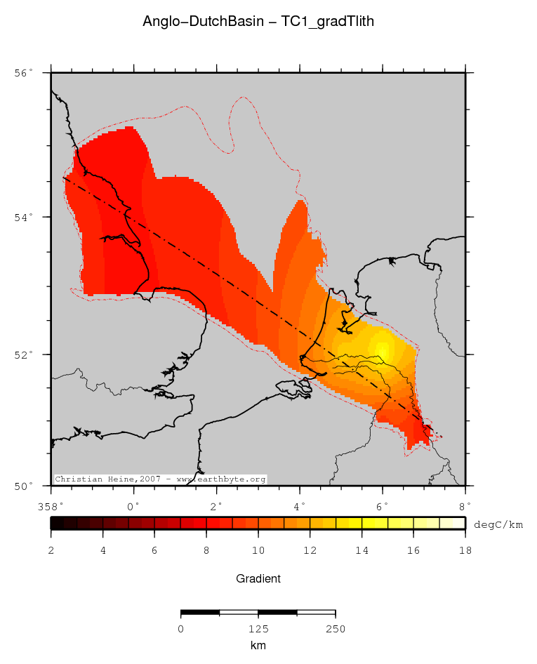 Anglo-Dutch Basin location map