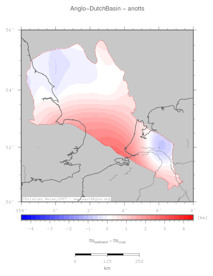 Anglo-Dutch Basin location map