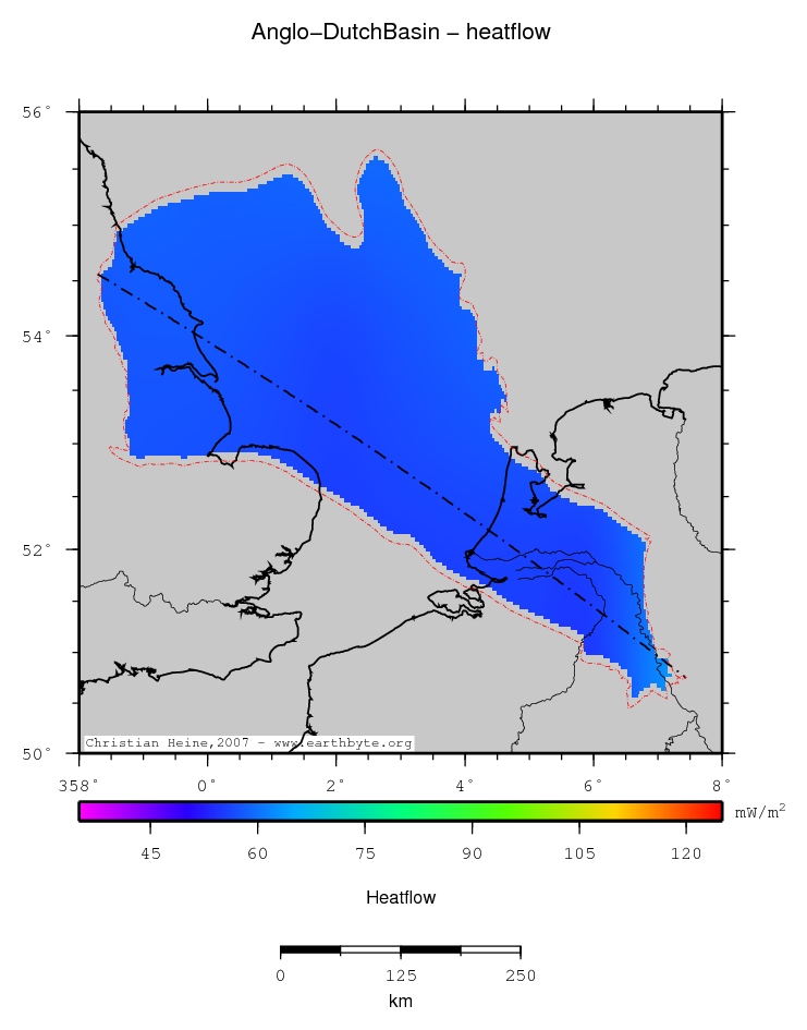 Anglo-Dutch Basin location map