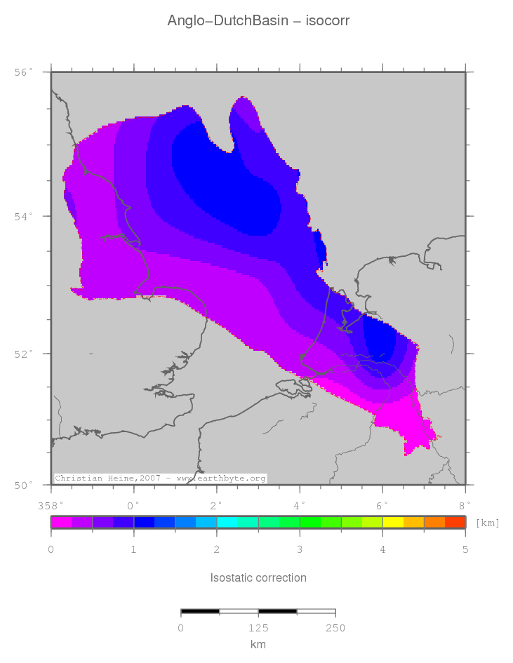 Anglo-Dutch Basin location map