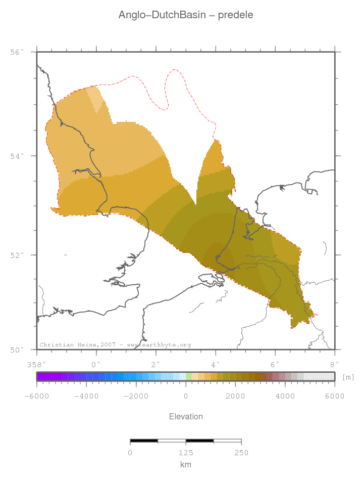 Anglo-Dutch Basin location map