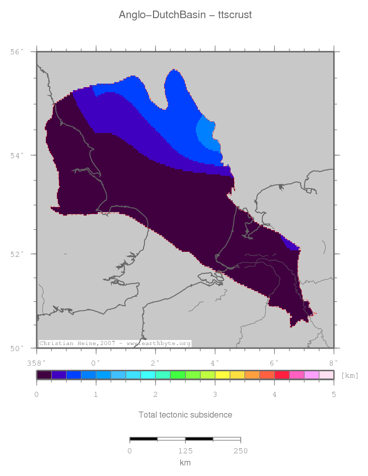 Anglo-Dutch Basin location map