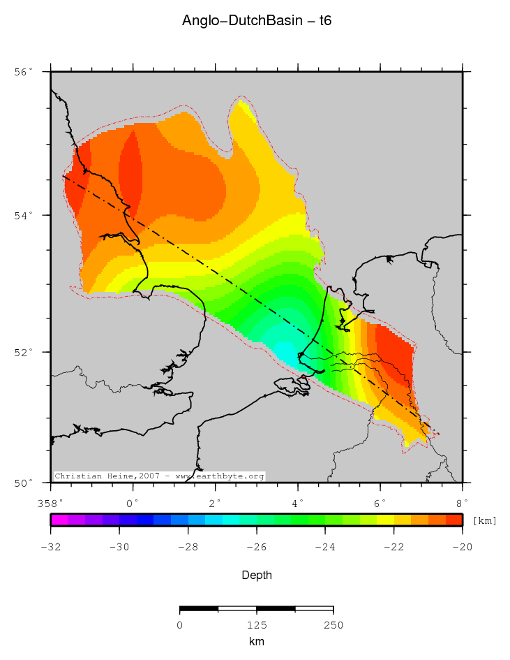 Anglo-Dutch Basin location map