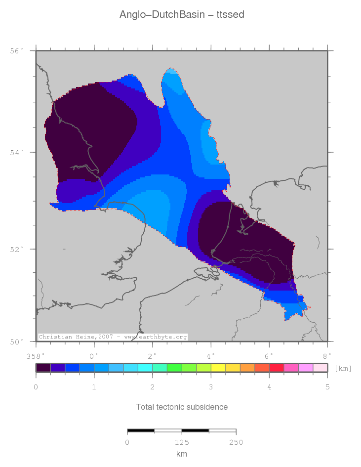 Anglo-Dutch Basin location map