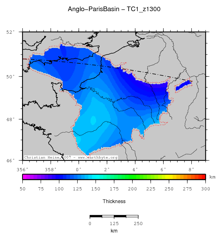 Anglo-Paris Basin location map