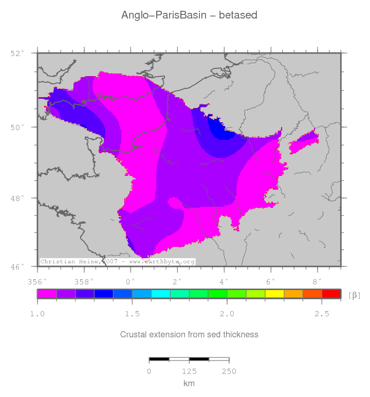 Anglo-Paris Basin location map