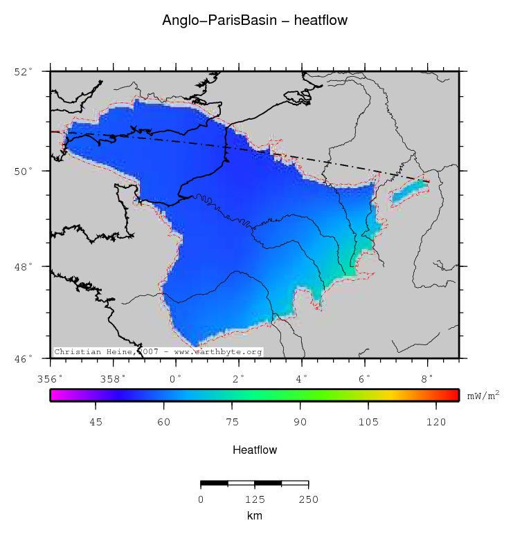 Anglo-Paris Basin location map