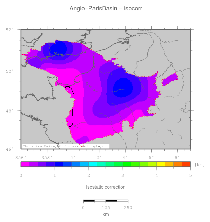 Anglo-Paris Basin location map