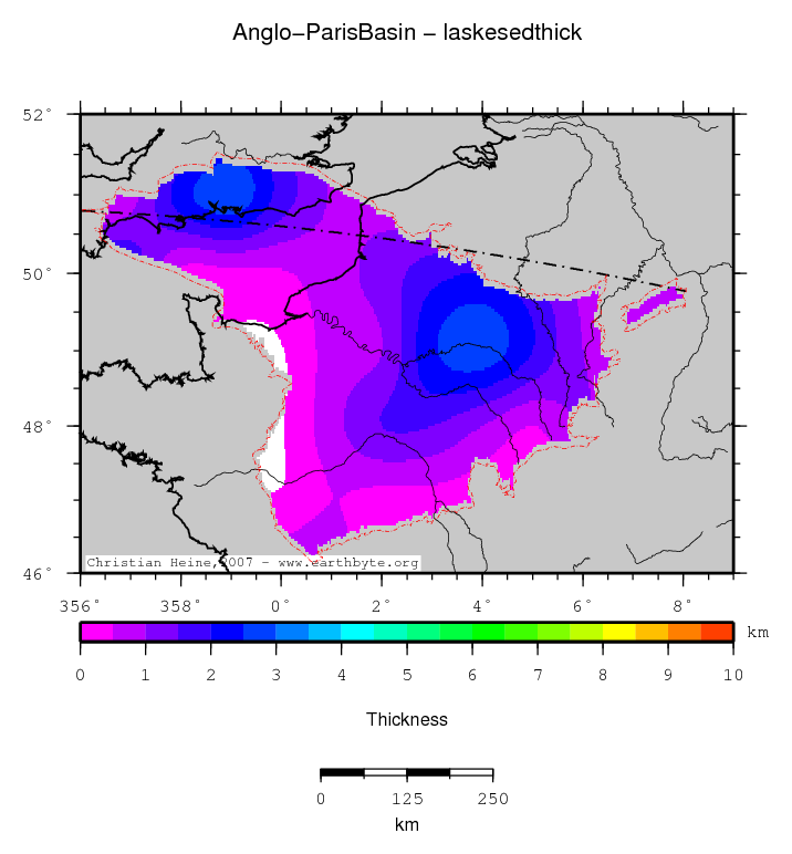 Anglo-Paris Basin location map