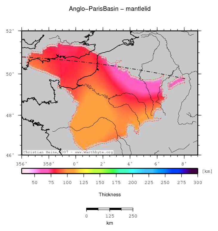 Anglo-Paris Basin location map