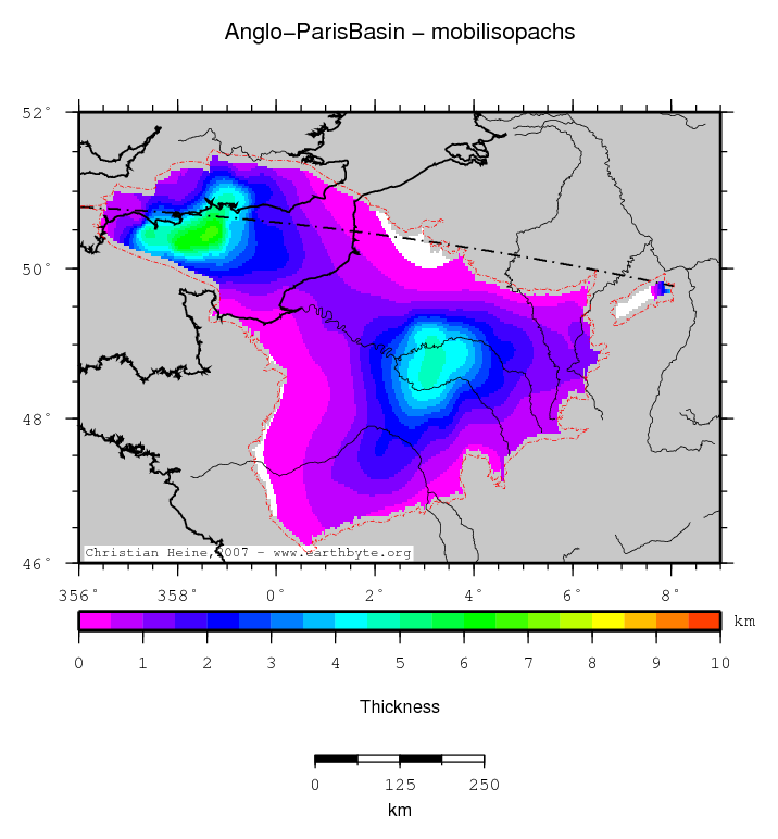 Anglo-Paris Basin location map