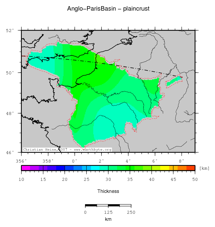 Anglo-Paris Basin location map