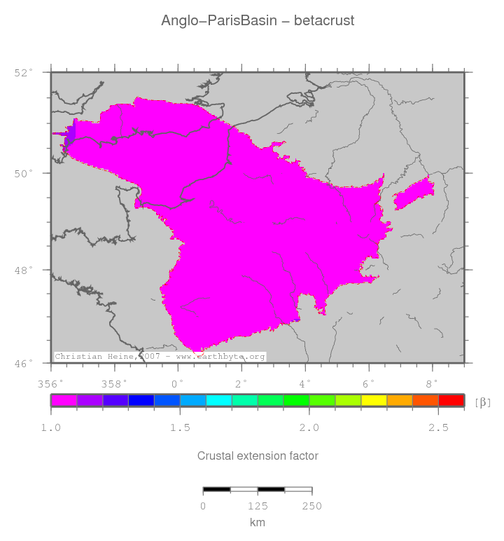 Anglo-Paris Basin location map