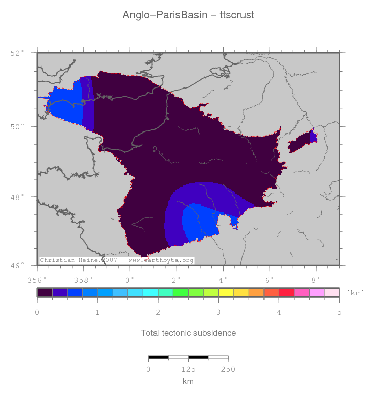 Anglo-Paris Basin location map