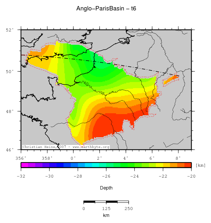 Anglo-Paris Basin location map