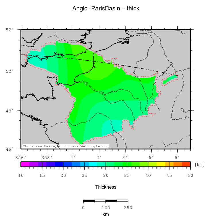 Anglo-Paris Basin location map