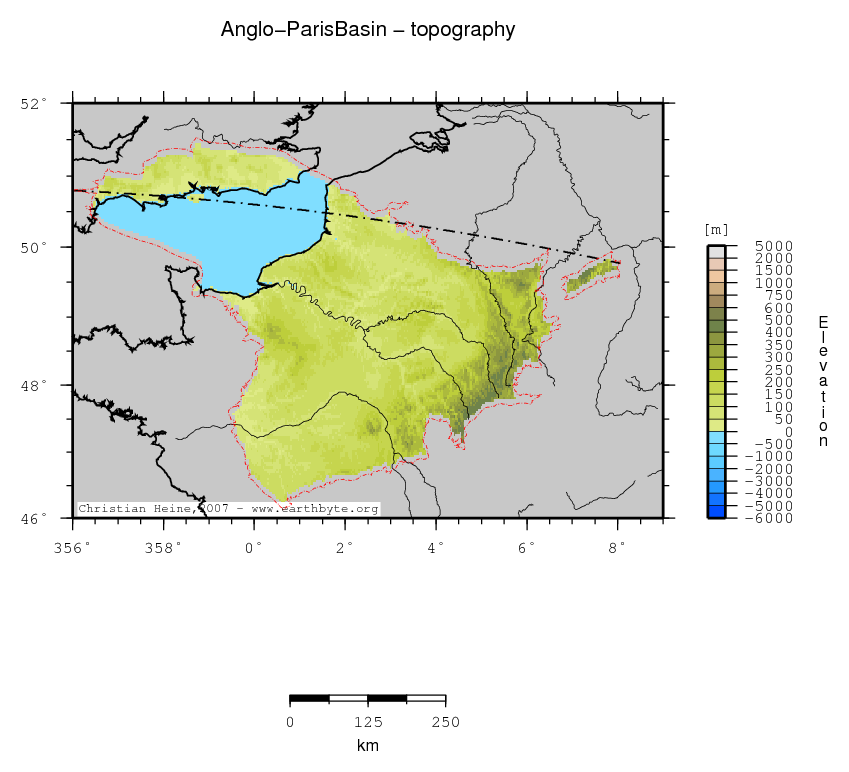 Anglo-Paris Basin location map