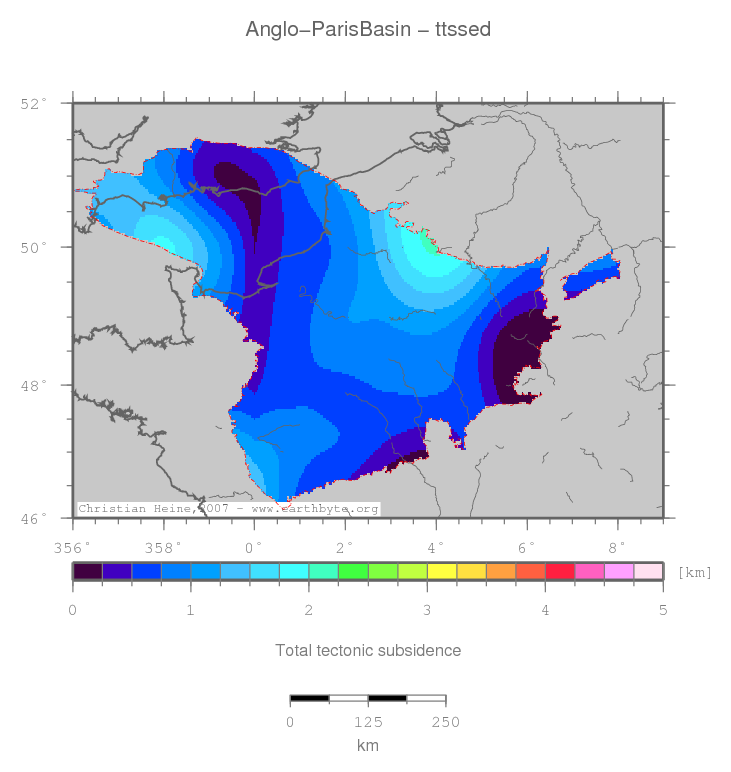 Anglo-Paris Basin location map